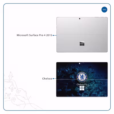 برچسب پوششی ماهوت مدل Chelsea مناسب برای تبلت مایکروسافت Surface Pro 4 2015