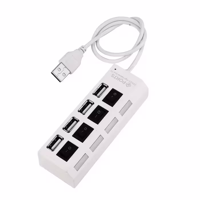 هاب 4 پورت USB 2.0 شارک مدل TURBO SPEED