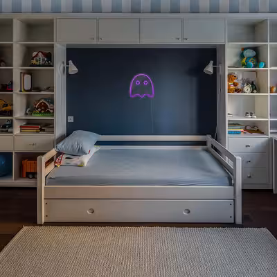 چراغ دیواری نئون دیزاین طرح Packman-2_PR