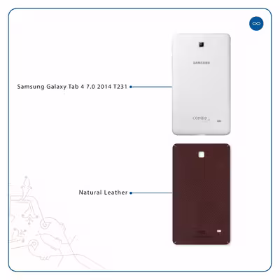 برچسب پوششی ماهوت مدل Natural-Leather مناسب برای تبلت سامسونگ Galaxy Tab 4 7.0 2014 T231