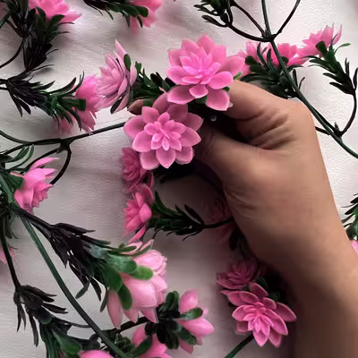 گل مصنوعی مدل ریسه ی گل کاپی