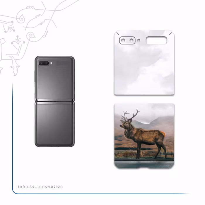 برچسب پوششی ماهوت مدل Horned-Deer مناسب برای گوشی موبایل سامسونگ Galaxy Z Flip