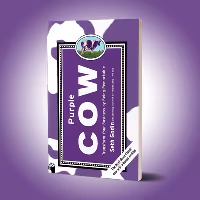 کتاب Purple Cow اثر Seth Godin انتشارات معیار علم