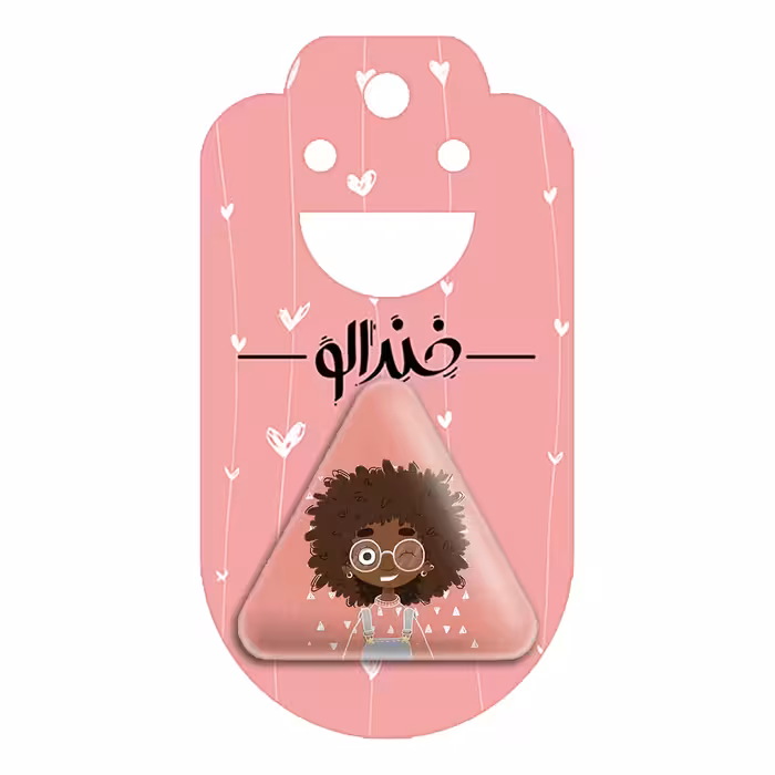 پیکسل خندالو طرح دخترونه مدل مثلثی کد 1638