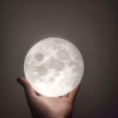 آباژور رومیزی مدل ماه کد M5