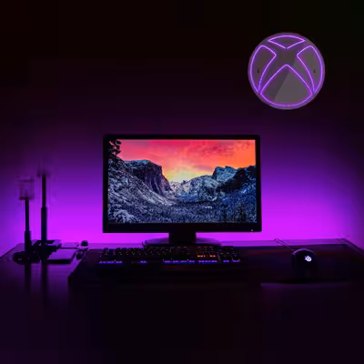 چراغ دیواری نئون دیزاین طرح Xbox-GL_PR