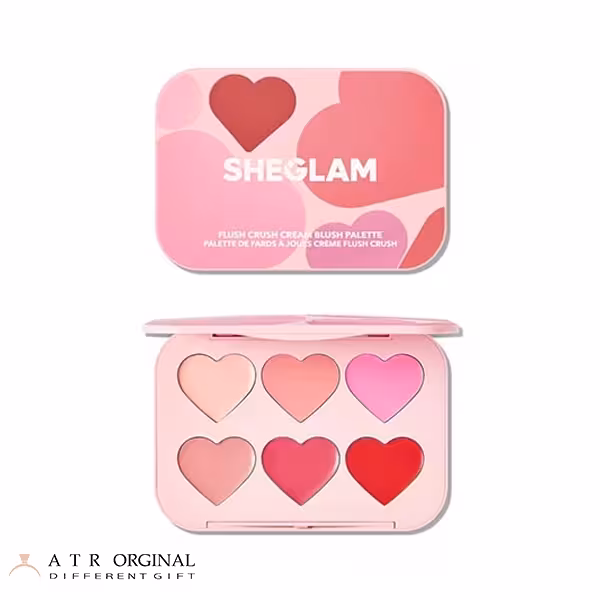 پالت رژگونه قلبی شیگلم مدل BLUSHING BOUQUET