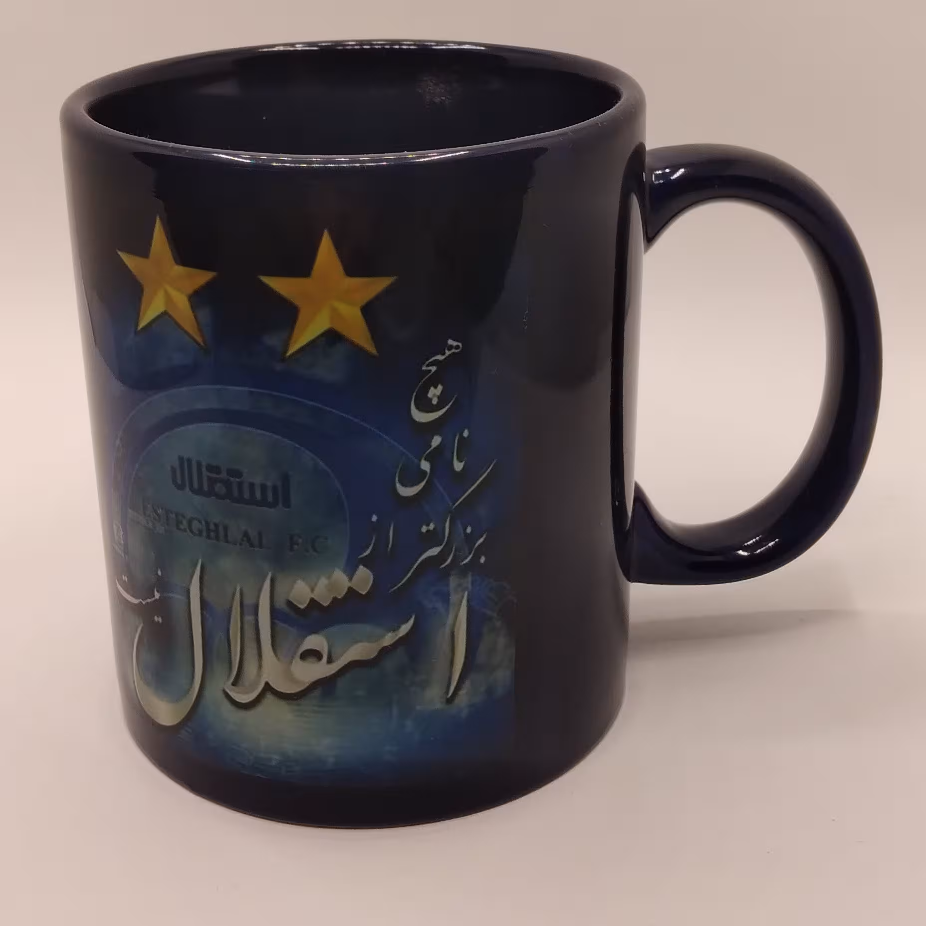 ماگ فوتبالی ورزشی تمام سورمه ای استقلال