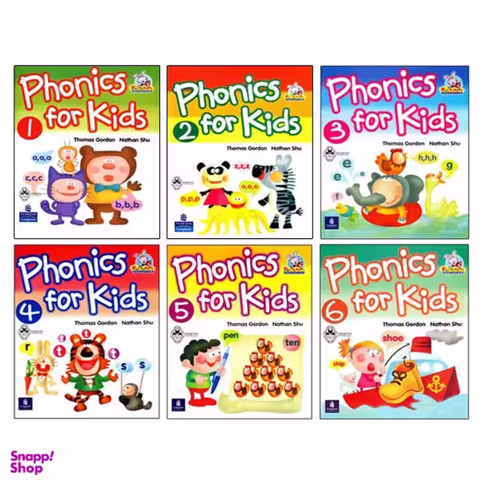 کتاب Phonics For Kids اثر Thomas Gordon And Nathan Shu انتشارات اشتیاق نور شش جلدی