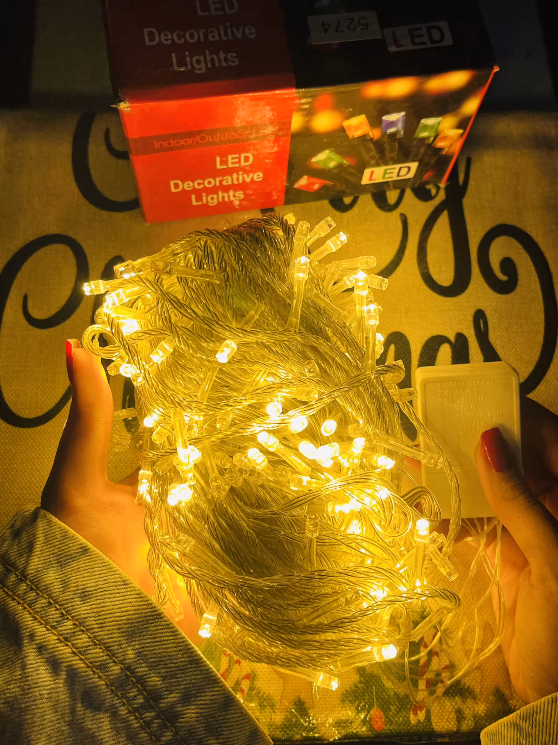 ریسه چراغدار کریسمس 30 متری آفتابی