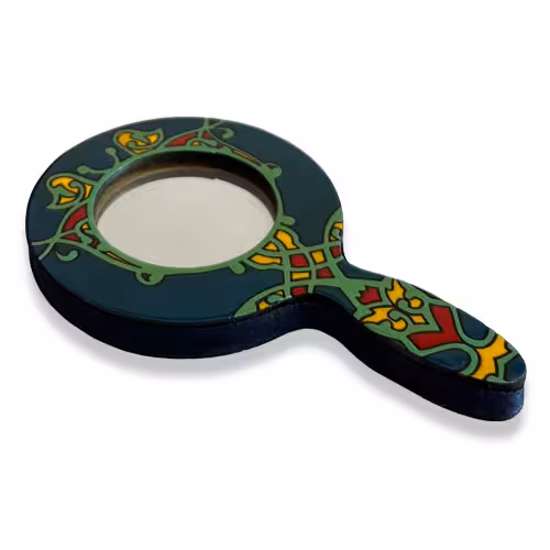 آینه چوبی دسته دار کد MH2008