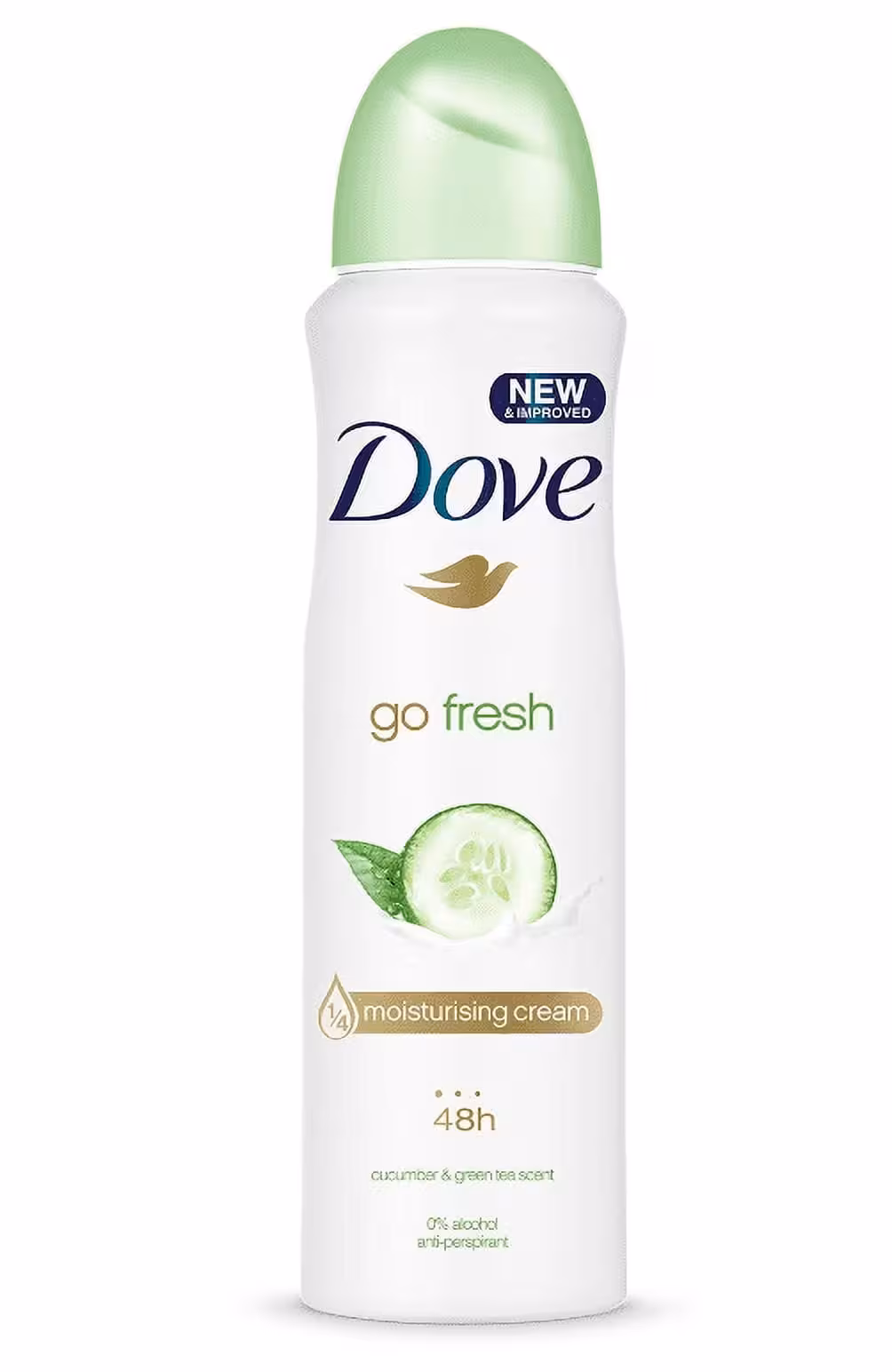 اسپری ضد تعریق زنانه داو اروپایی رایحه خیار و چای سبز حجم 250 میل