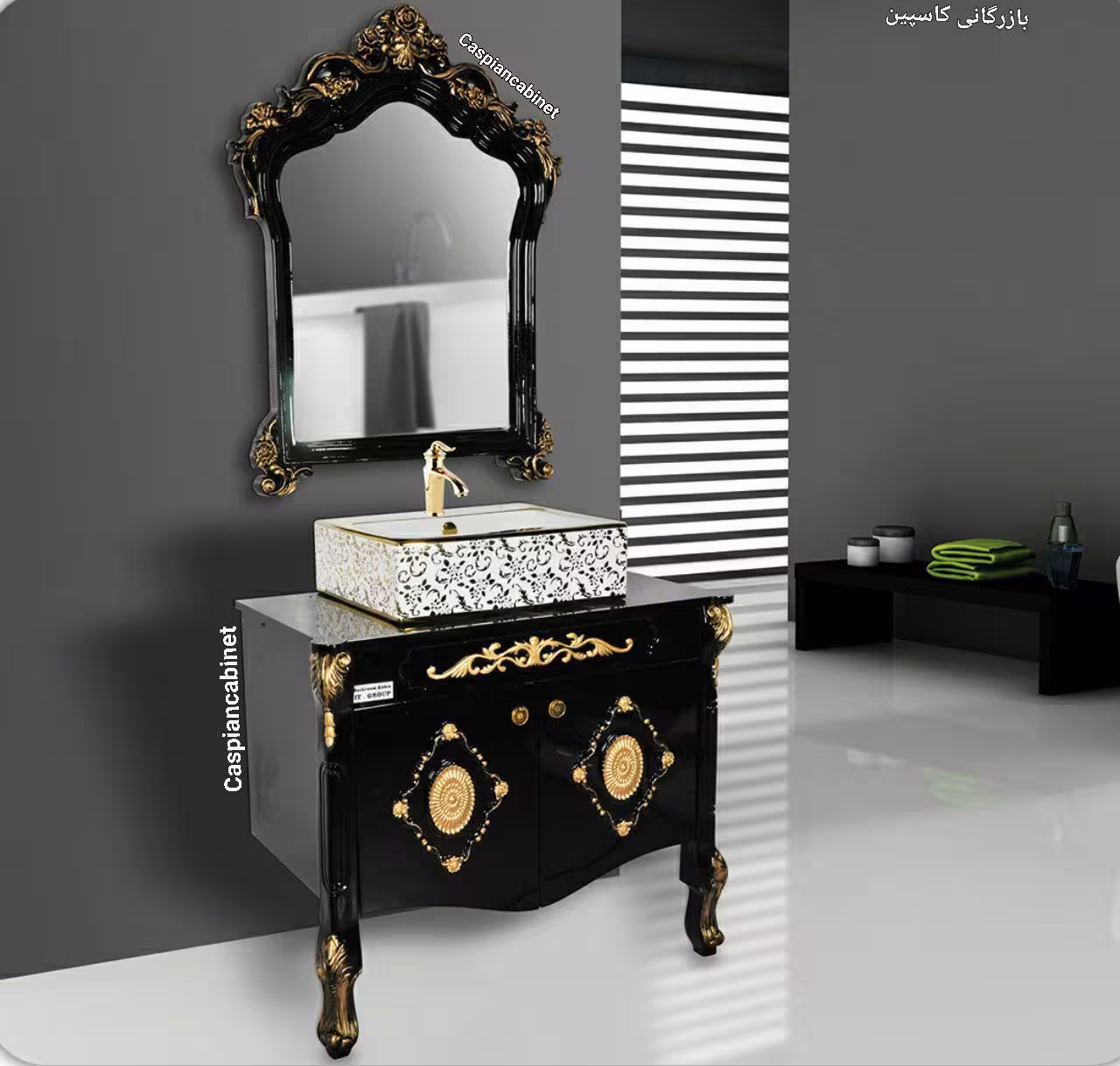 روشویی کابینت دار سنترال80 سانت