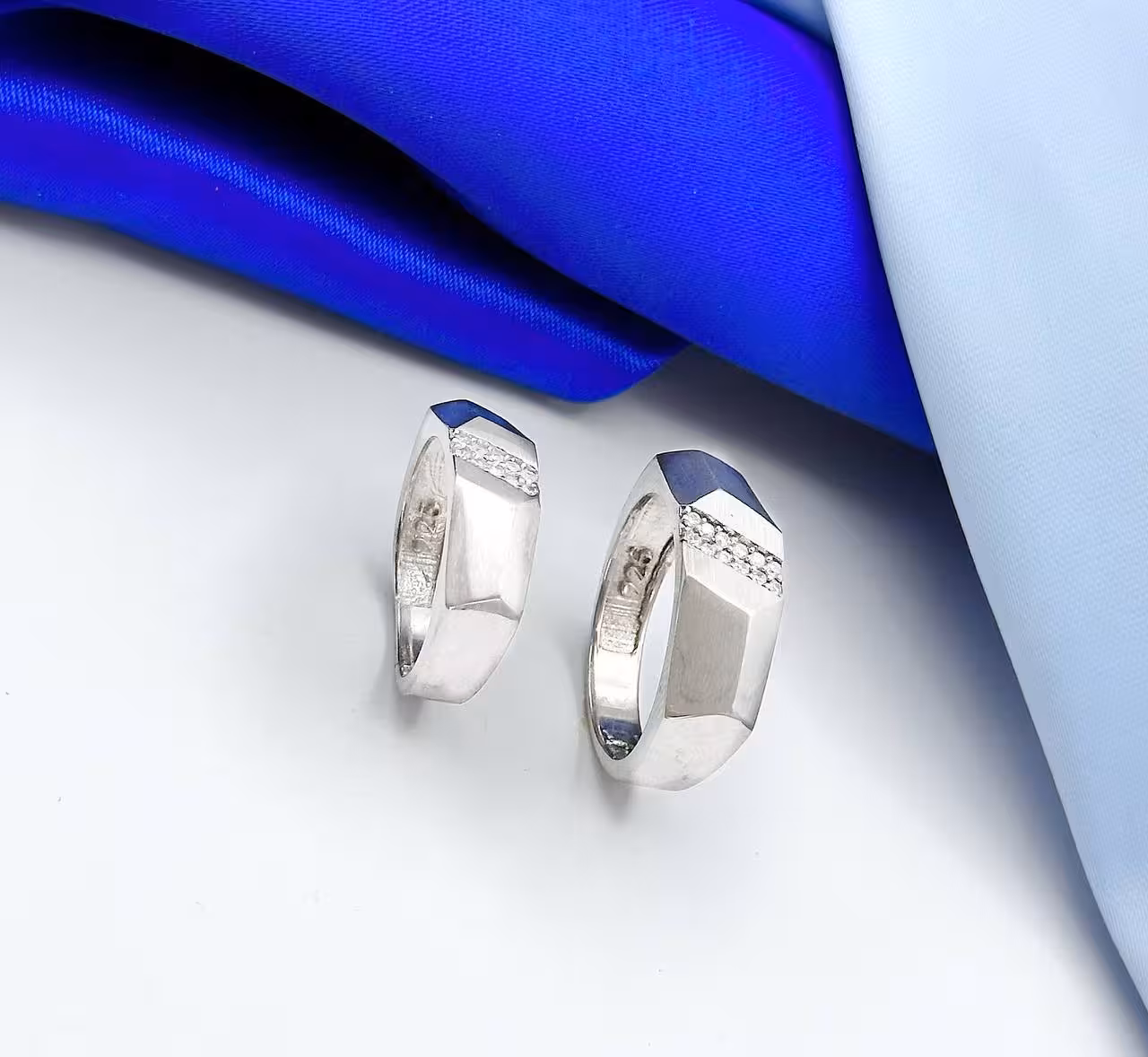 حلقه ست ازدواج نقره کد 00033