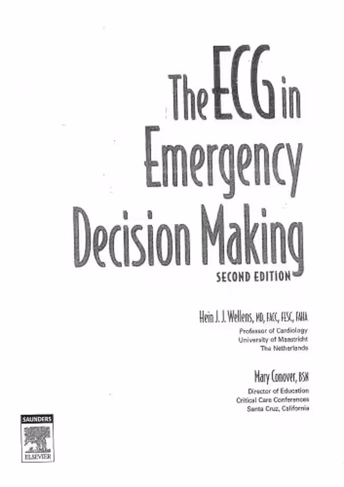 خرید و دانلود نسخه کامل کتاب The ECG in Emergency Decision Making