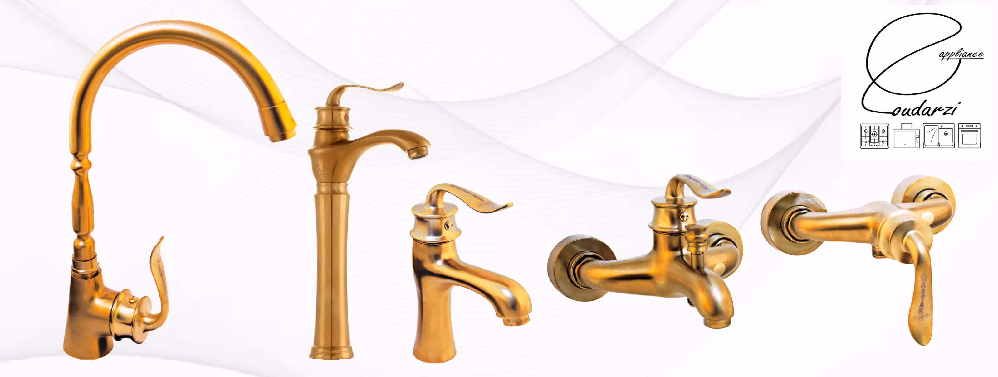 شیراآلات رستاک مدل آلفا طلایی مات