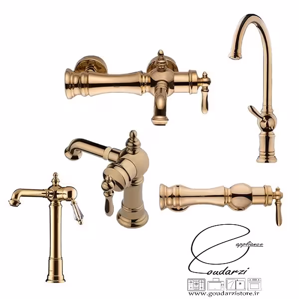 ست شیرالات شودر مدل بیزانس طلایی