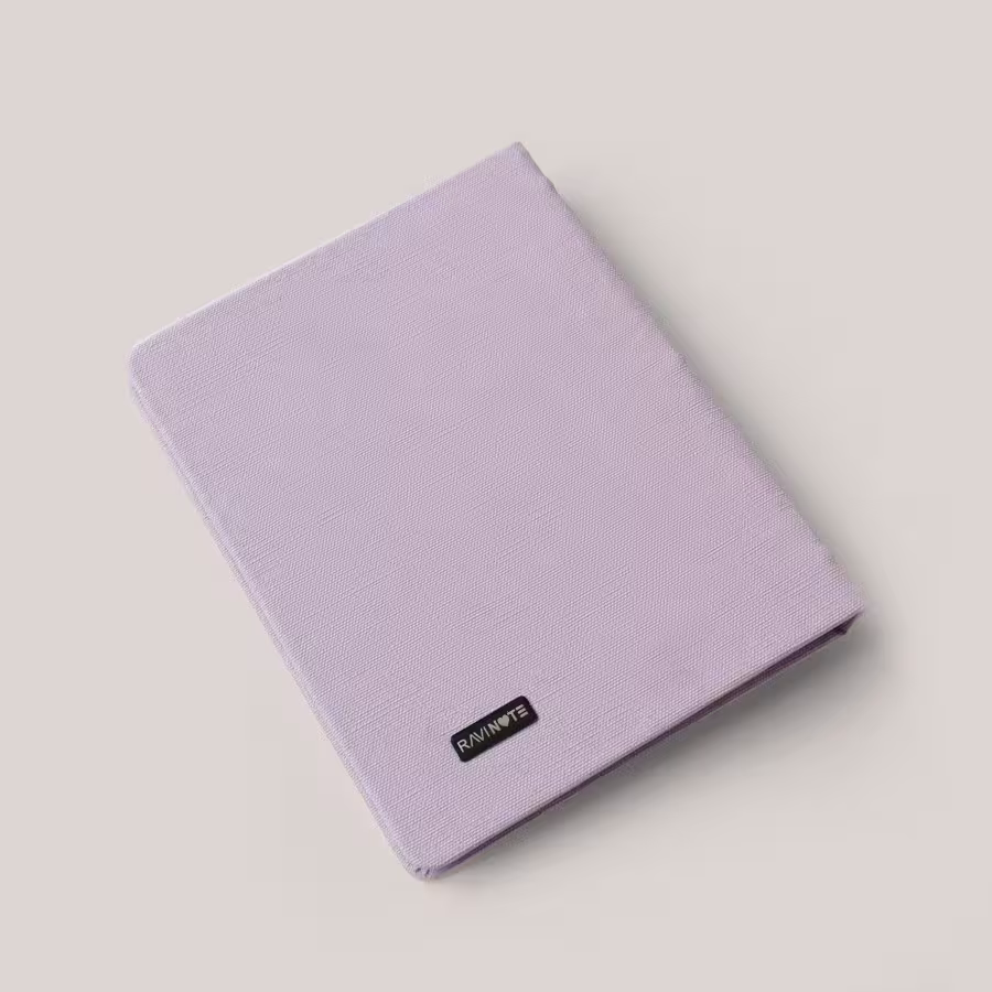 کلاسور 20 حلقه A5 چرم یاسی راوی نوت (RAVINOTE)