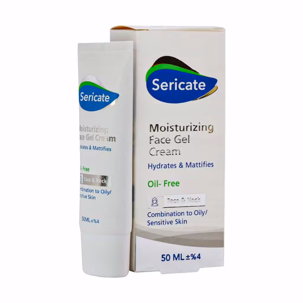 ژل کرم مرطوب کننده صورت پوست مختلط و چرب سری کیت 50 میلی لیتر Sericate Moisturizing Face Gel Cream 50 Ml