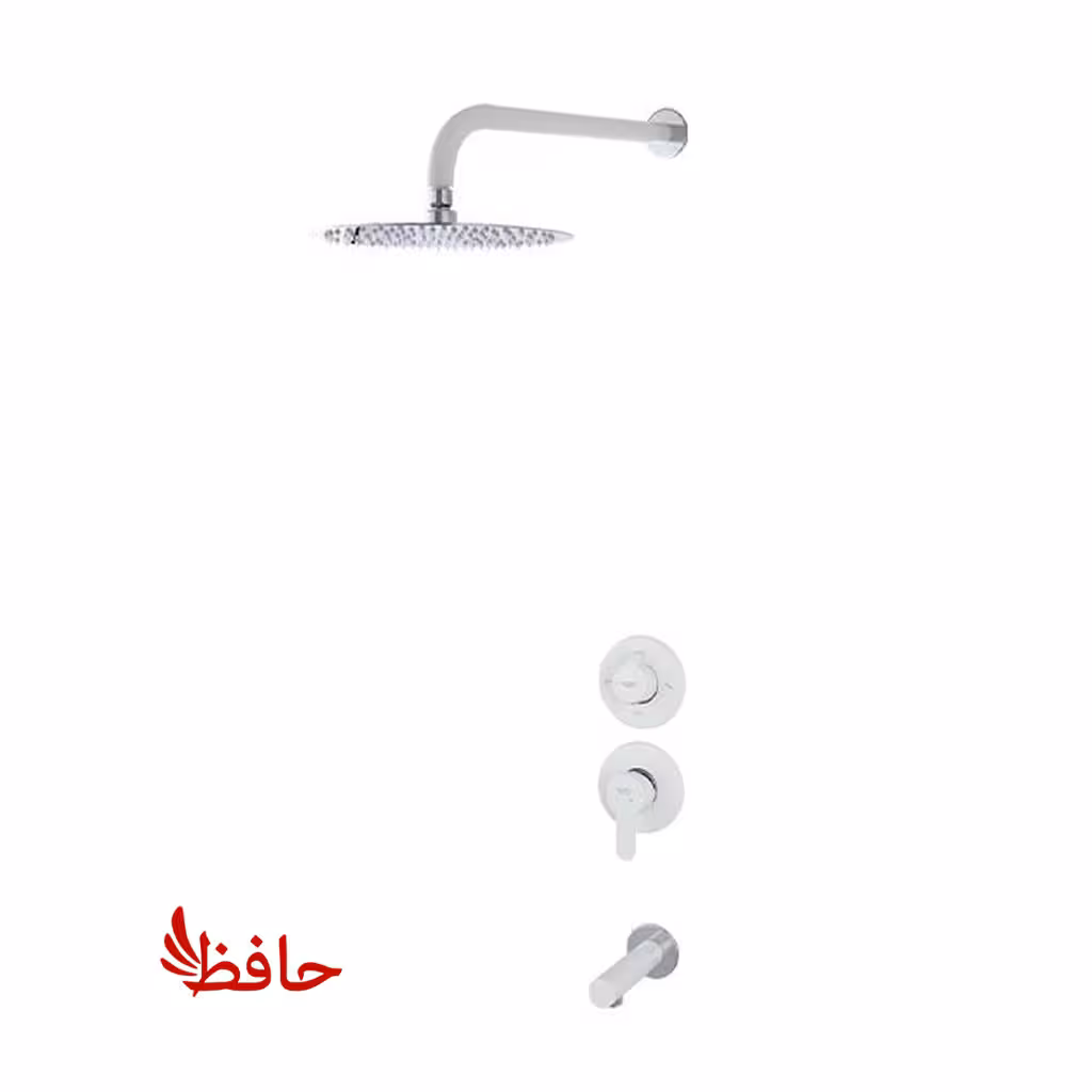 شیر حمام توکار راسان مدل ویوات تنسو شیری کروم کلاس 2