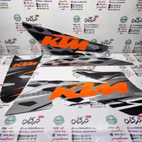 ارم ( برچسب ) بدنه کامل موتور تریل فلات طرح KTM کی تی ام فیس قدیم