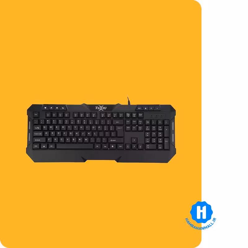 کیبورد باسیم گیمینگ فاکس ری مدل FXR-BKL-63