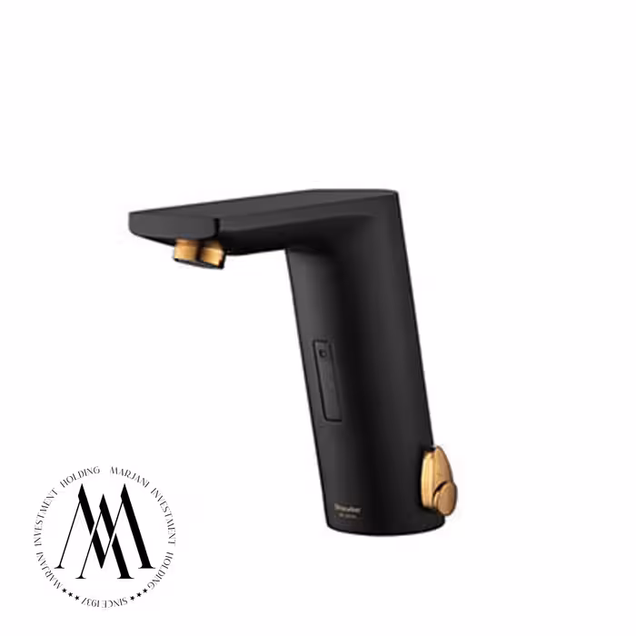 شیر روشویی الکترونیک شودر مدل دانوب (مشکی طلا)