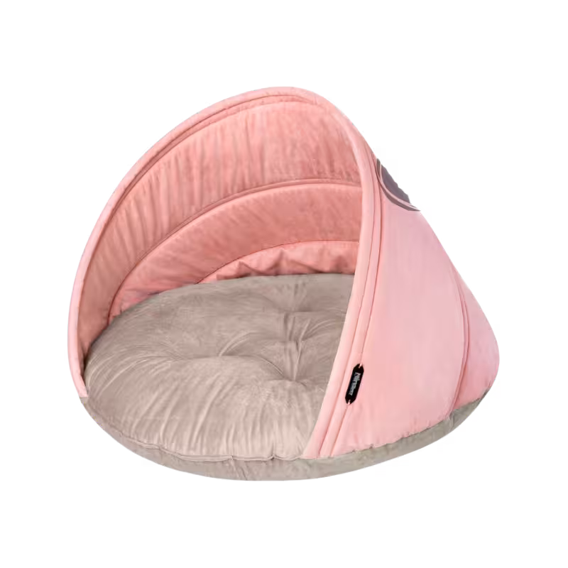 لانه گرد سایز 2 رنگ/طرح صورتی کد 1206 برند Ninapet نیناپت