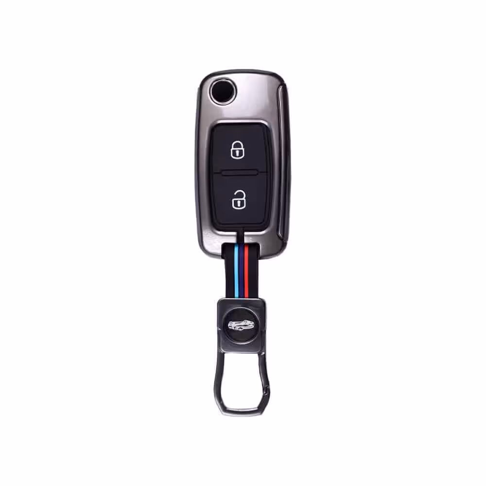 کاور ریموت فلزی پژو دو دکمه