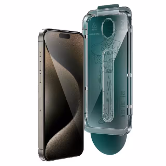 محافظ صفحه نمایش گرین لاین مدل Picasso 3D مناسب برای گوشی موبایل اپل iphone 15 pro Max