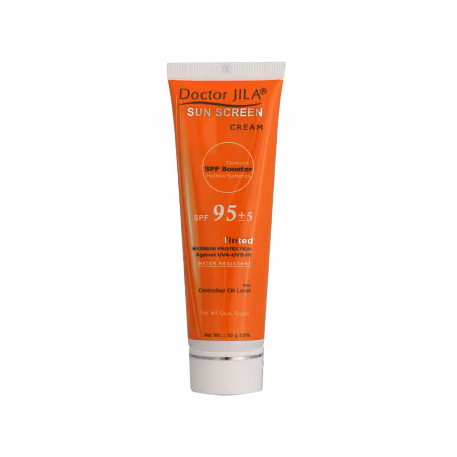 کرم ضد آفتاب رنگی SPF95 دکتر ژیلا با چربی کنترل شده 50 میلی لیتر