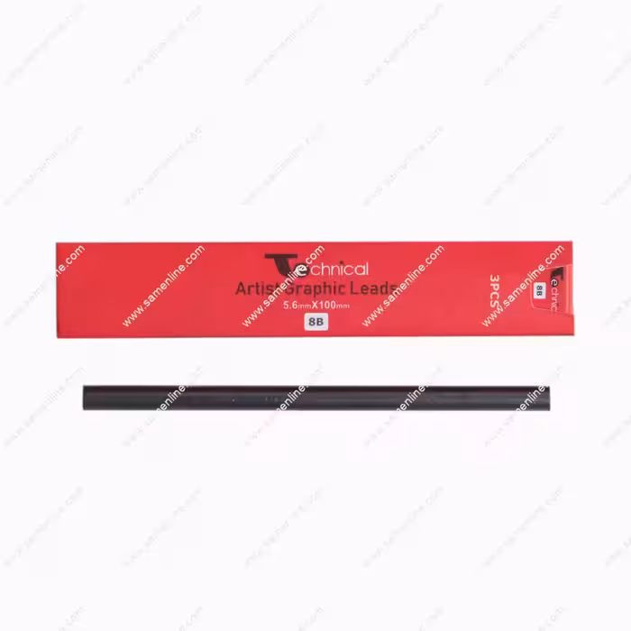 مغزی اتود 5 میل تکنیکال رنگ مشکی با درجه سختی 8B بسته ای