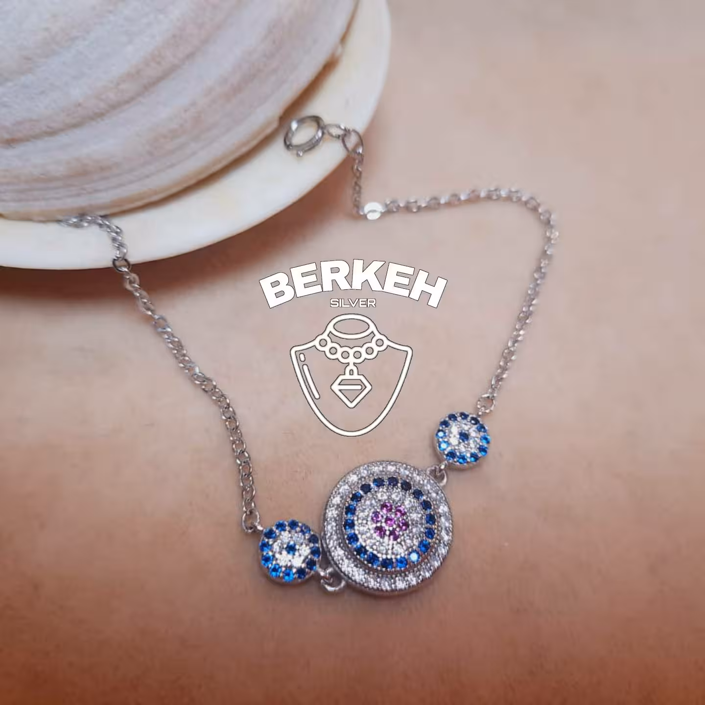 دستبند طرح چشم نظر