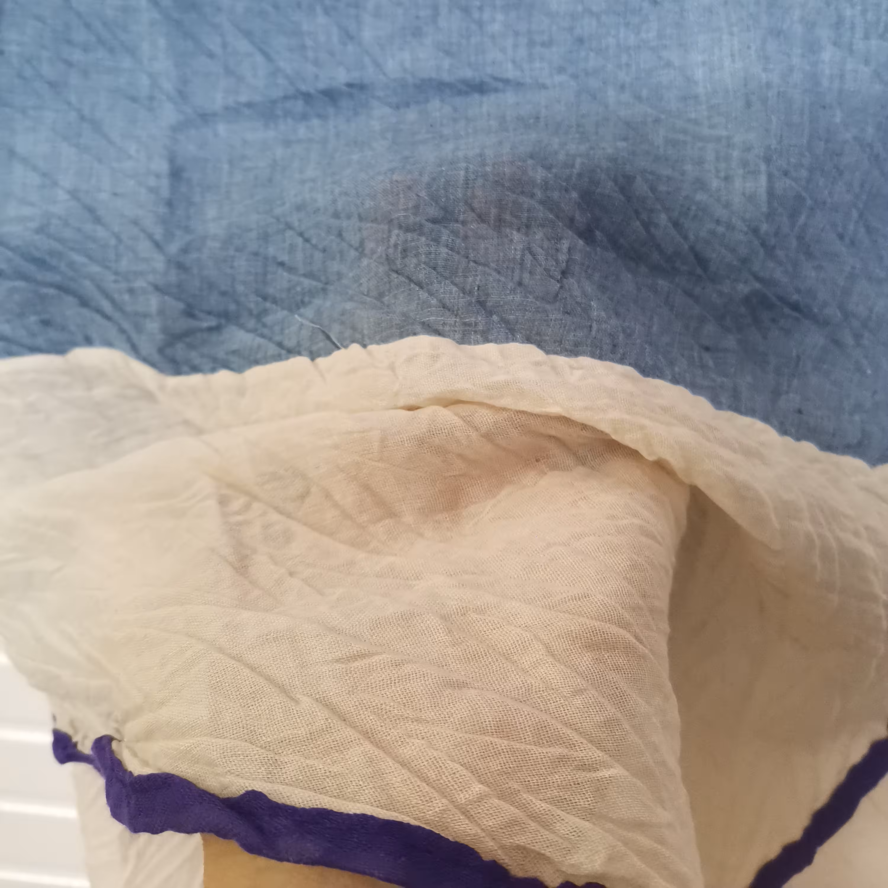 شال نخی  پلیسه سایز دو در هشتاد  خنک و سبک