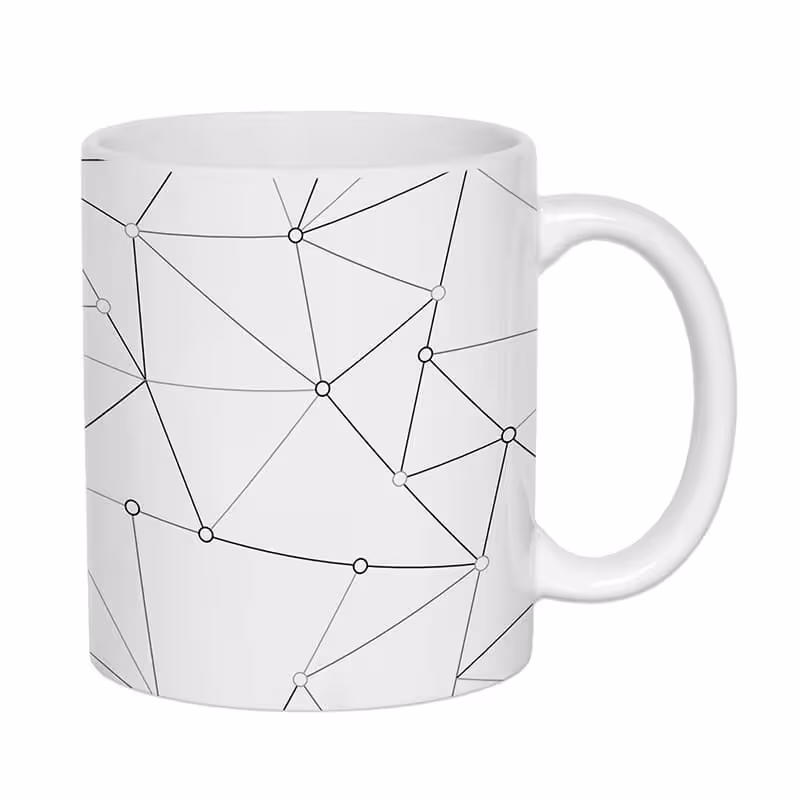 خرید و قیمت ماگ سرامیکی طرح geometric کد 1768