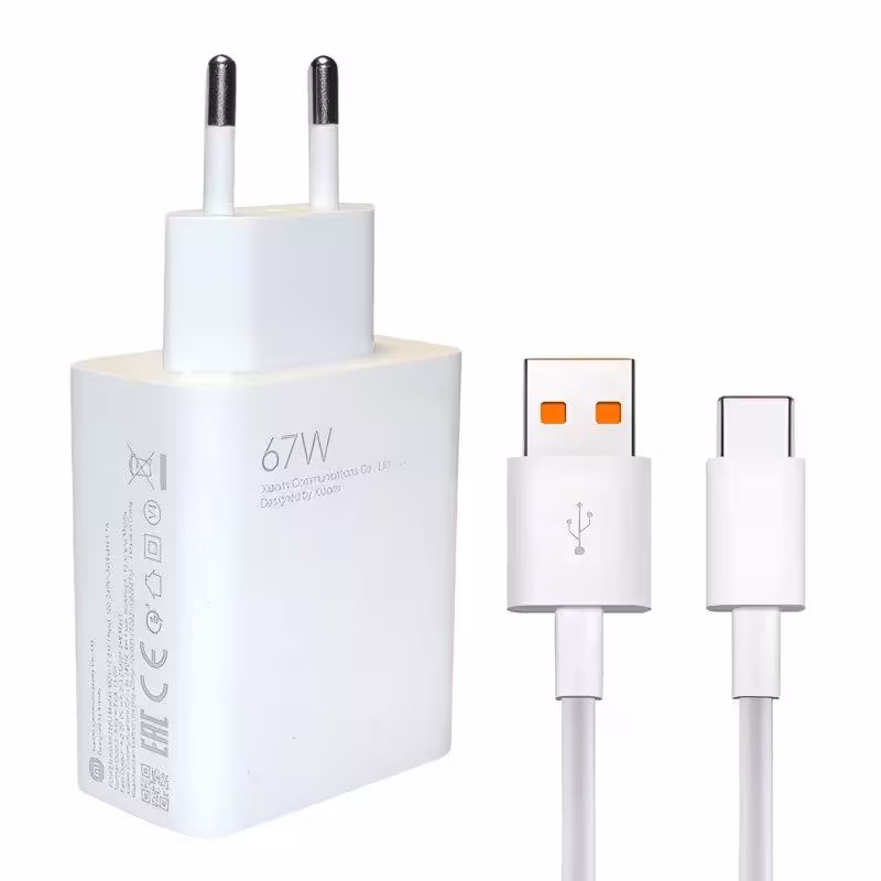 شارژر شیائومی اصلی مدل 67 وات به همراه کابل تبدیل USB-C ا Adapter 67w Xiaomi - 69370644