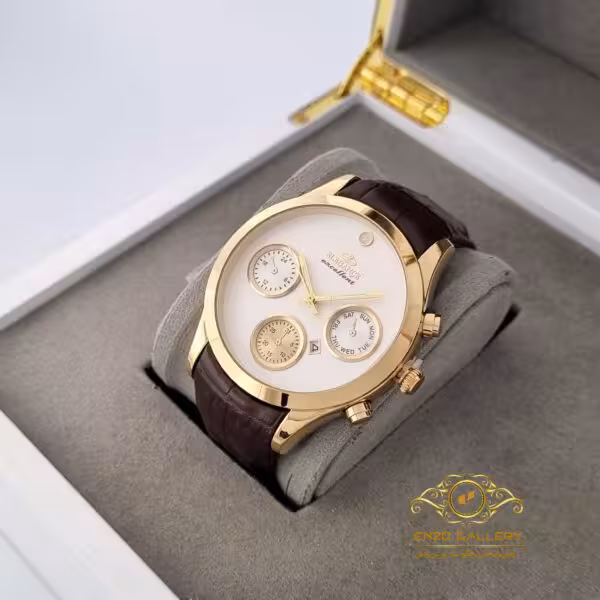 ساعت مچی الگانس چرمی مردانه جدید  eg137