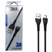 کابل شارژ و دیتا میکرو فست 15متری چرمی  369 AC7