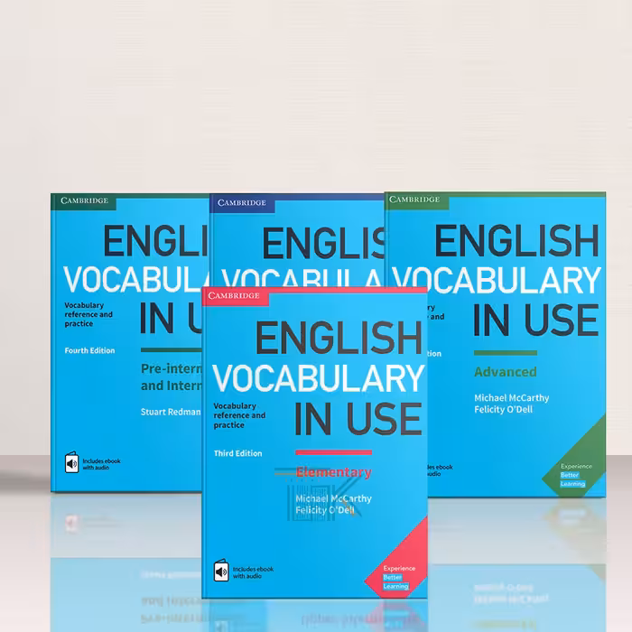 پک 4 جلدی کتاب انگلیش وکبیولری این یوز | English Vocabulary in Use Pack | خرید کتاب زبان | خرید لوازم التحریر | چی کتاب | بالاترین تخفیف و ارسال رایگان