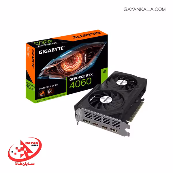 کارت گرافیک گیگابایت مدل GRAPHIC CARD GIGABYTE WINDFORCE RTX 4060 8GB OC