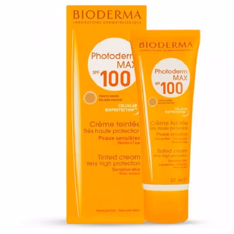 کرم ضد آفتاب SPF 100 برند بایودرما رنگی و بدون رنگ BIODERMA