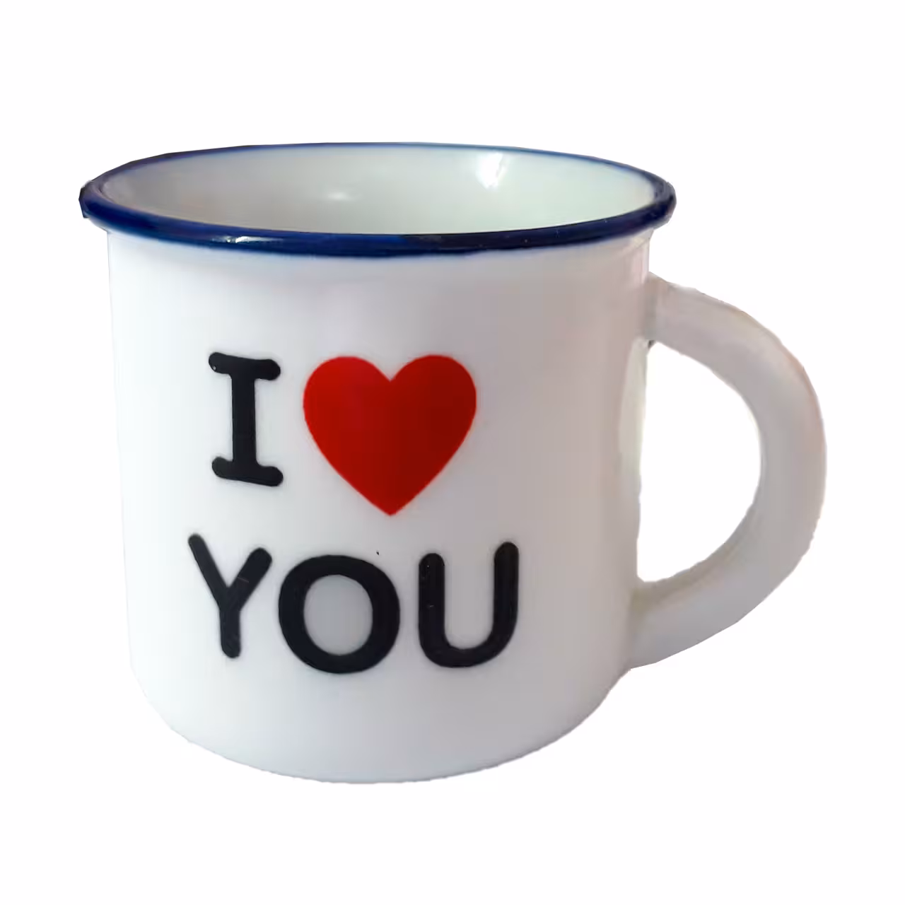 لیوان سرامیکی مدل I LOVE YOU مجموعه دو عددی