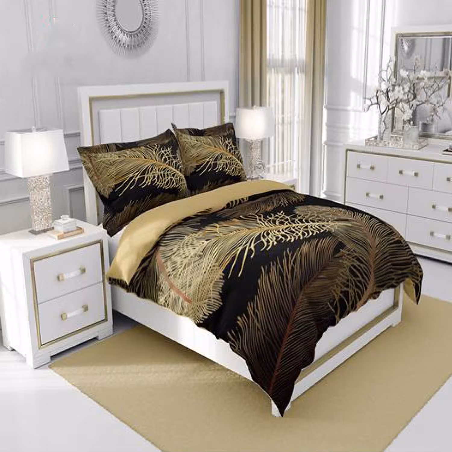 سرویس روتختی سه‌بعدی چیداری مدل 4105