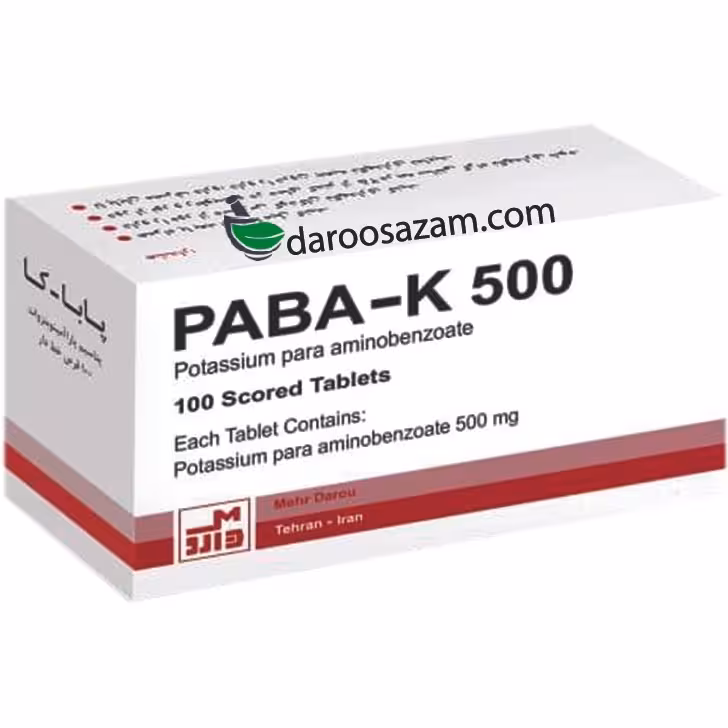 قیمت و خرید پاباکا 500 یا پارا آمینوبنزوئیک اسید -