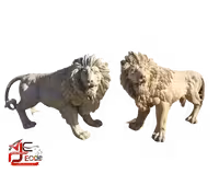 مجسمه شیر کالی بزرگ کنارسالنی