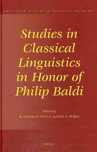 خرید و دانلود نسخه کامل کتاب Studies in Classical Linguistics in Honor of Philip Baldi