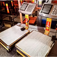 ترازو باسکول 90 کیلویی تاشو کیبورد استیل