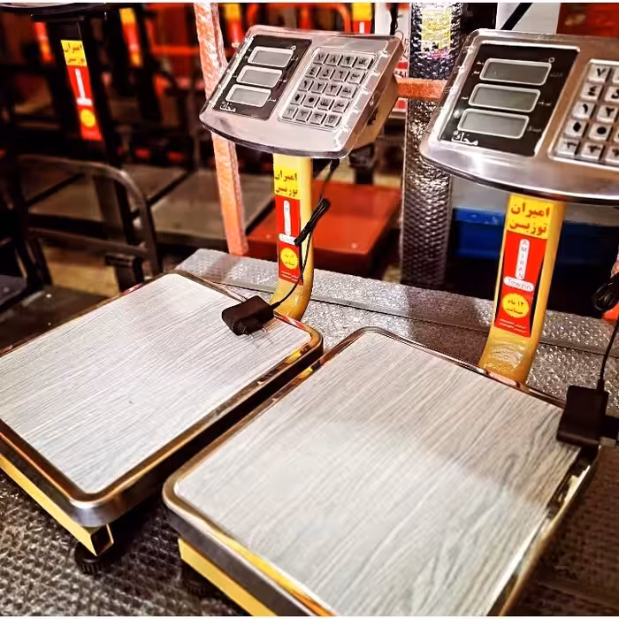 ترازو باسکول 90 کیلویی تاشو کیبورد استیل