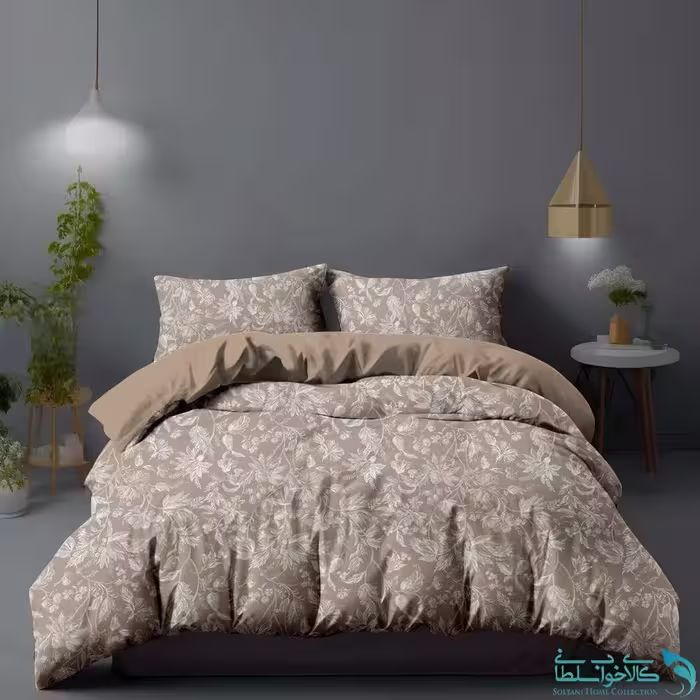 روتختی طرح شاخه و برگ دونفره برند Turkev کد K730