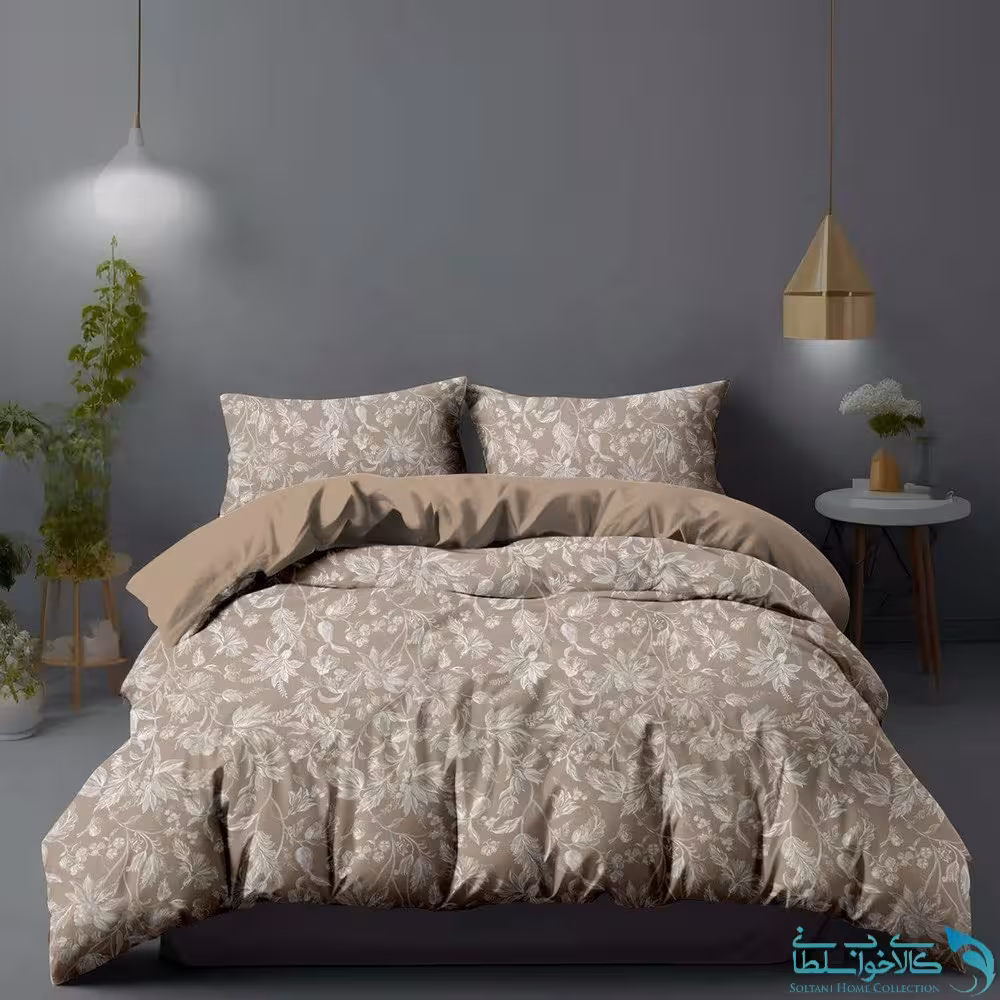 روتختی طرح شاخه و برگ دونفره برند Turkev کد K730